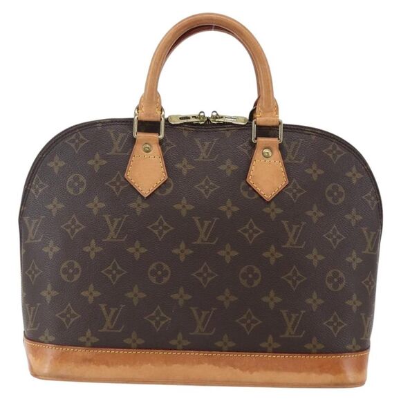 Louis Vuitton Alma Handbag Monogram Canvas Brown Canvas Handbag (Pre-Owned) - Picture 3 of 16